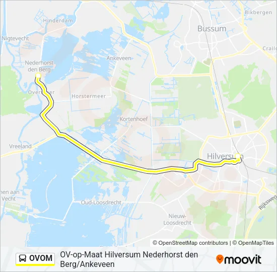 Bus OVOM lijnkaart
