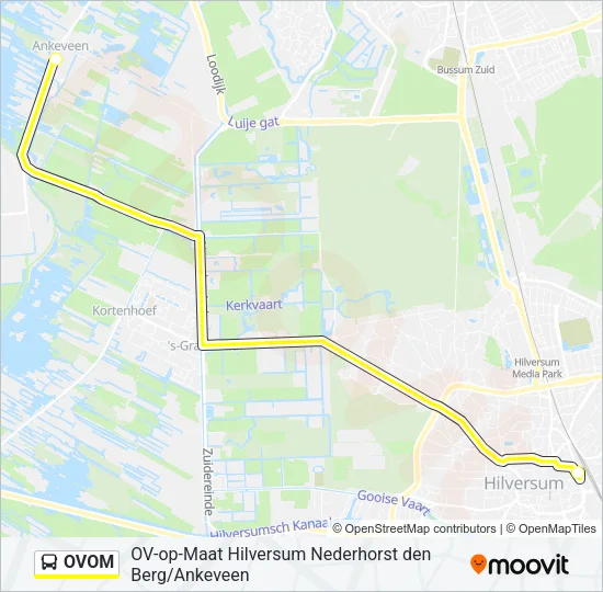 Bus OVOM lijnkaart