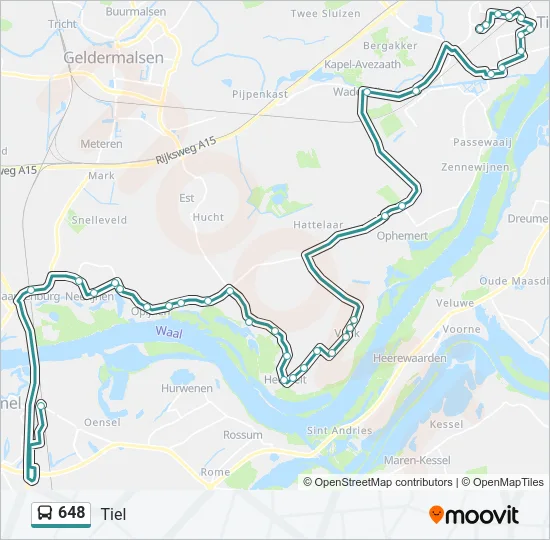 648 Bus Line Map