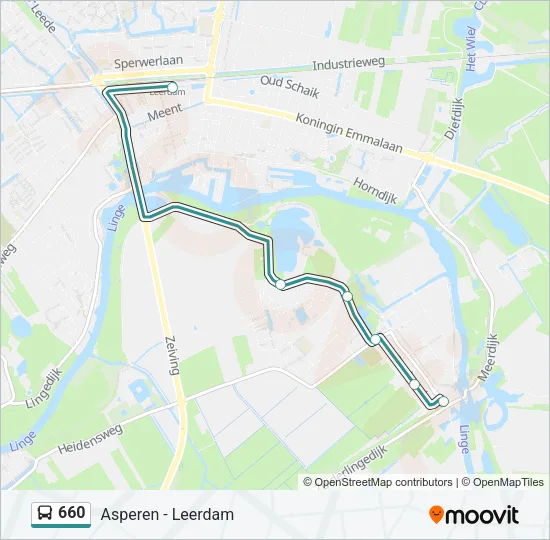 660 Bus Line Map