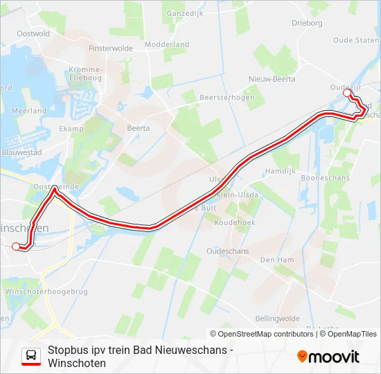 STOPBUS IPV TREIN  Line Map