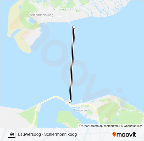 Veerboot VEERDIENST lijnkaart