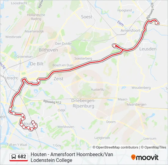 682 Bus Line Map