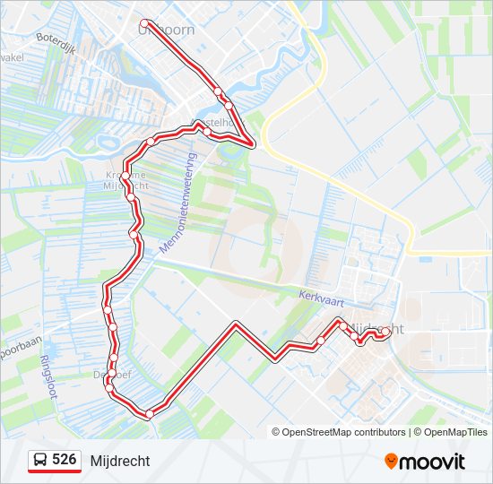 526 Bus Line Map