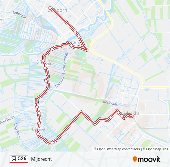 526 Bus Line Map