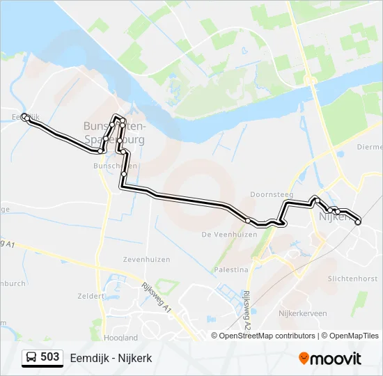 503 Bus Line Map
