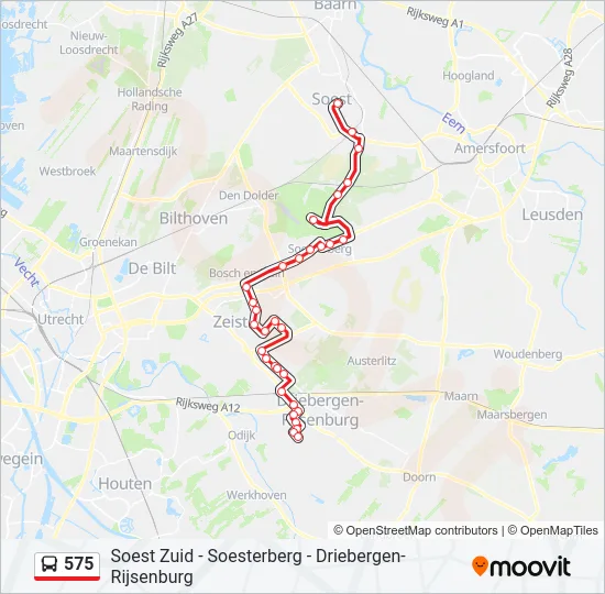 575 Bus Line Map