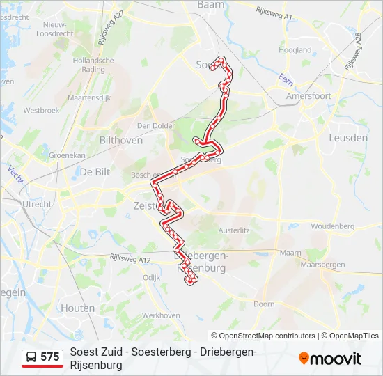 575 Bus Line Map