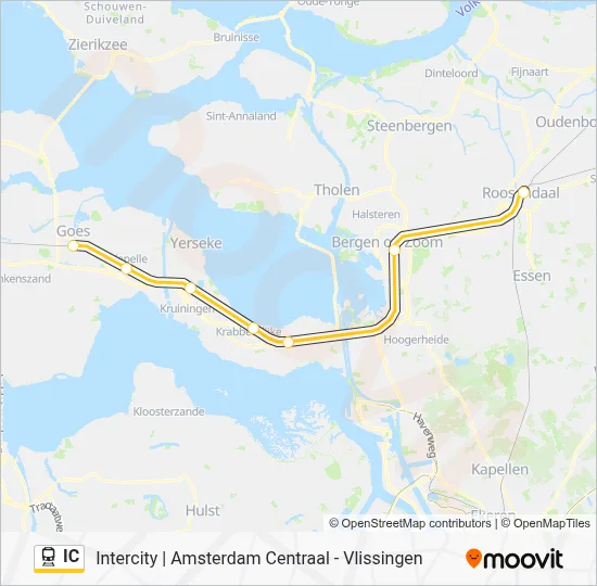 Bahnlinie IC Karte