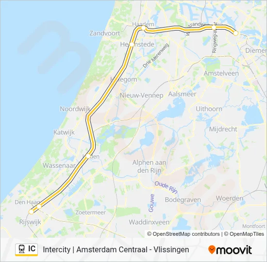 IC Train Line Map