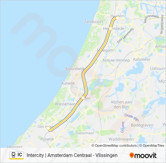 IC Train Line Map