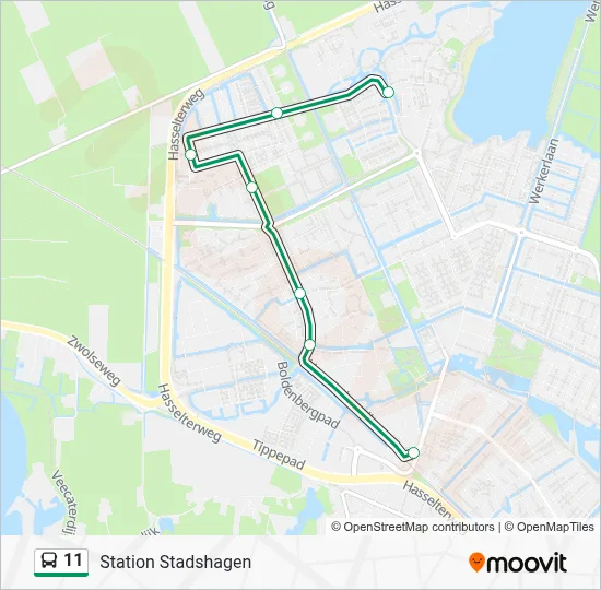 Schema Map.pdf 11 Route: dienstregelingen, haltes en kaarten - Station Stadshagen ...