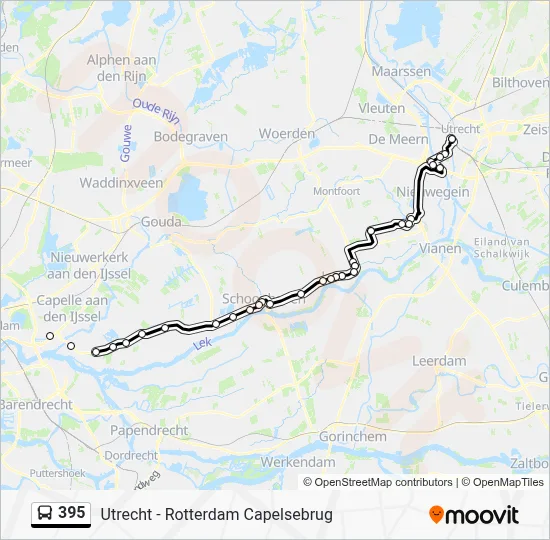 Schema Map.pdf 395 Route: dienstregelingen, haltes en kaarten - Utrecht Cs (Bijgewerkt)