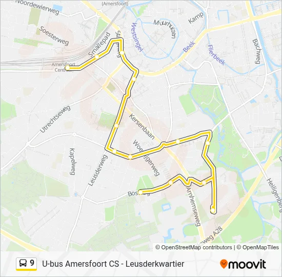 9 Bus Line Map