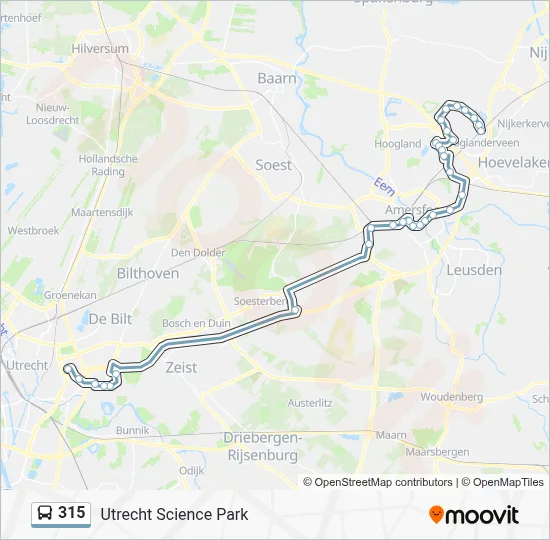 315 Route: Schedules, Stops & Maps - Utrecht Science Park (Updated)