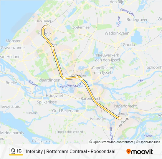 IC Train Line Map