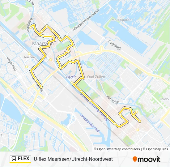 Bus FLEX lijnkaart
