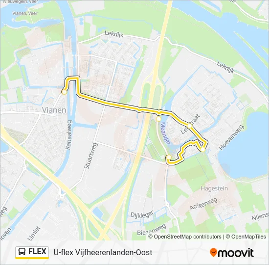 Bus FLEX lijnkaart