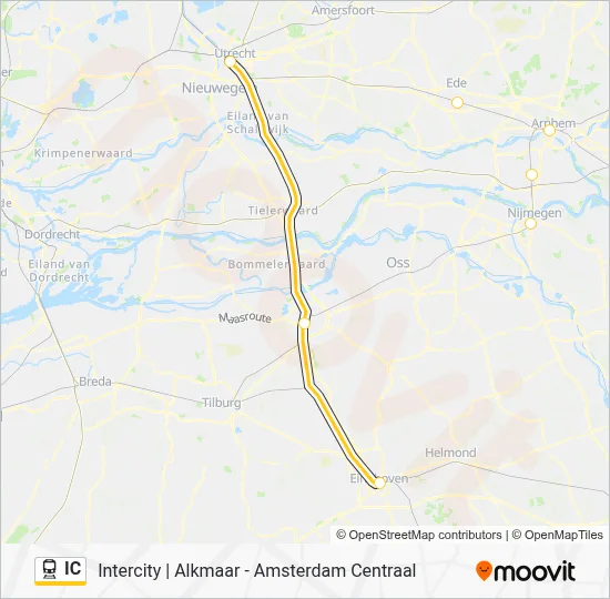 IC Train Line Map