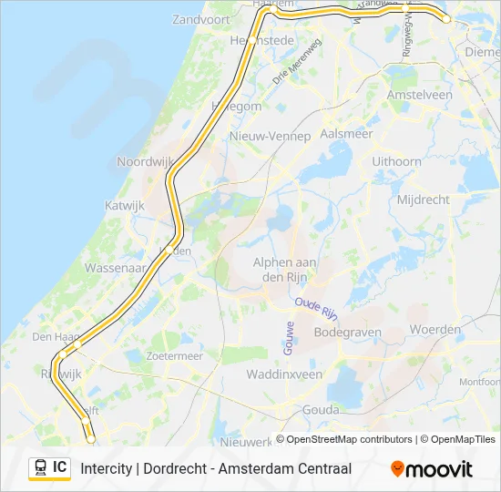IC Train Line Map