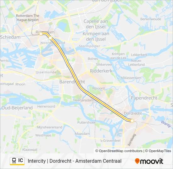 IC Train Line Map