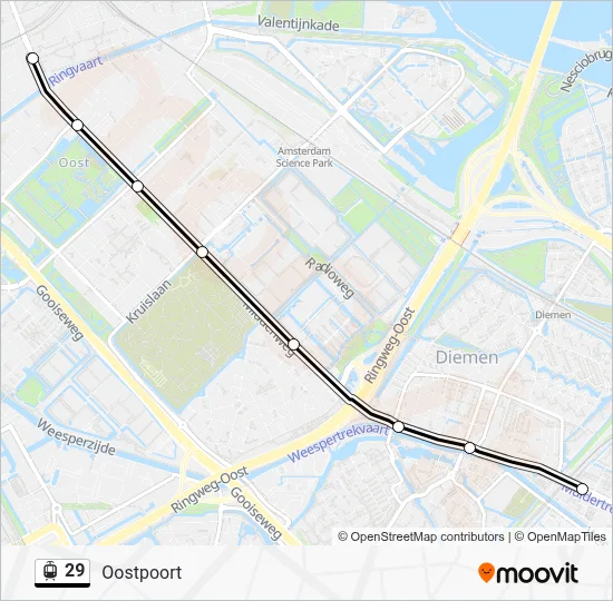 29 Light Rail Line Map