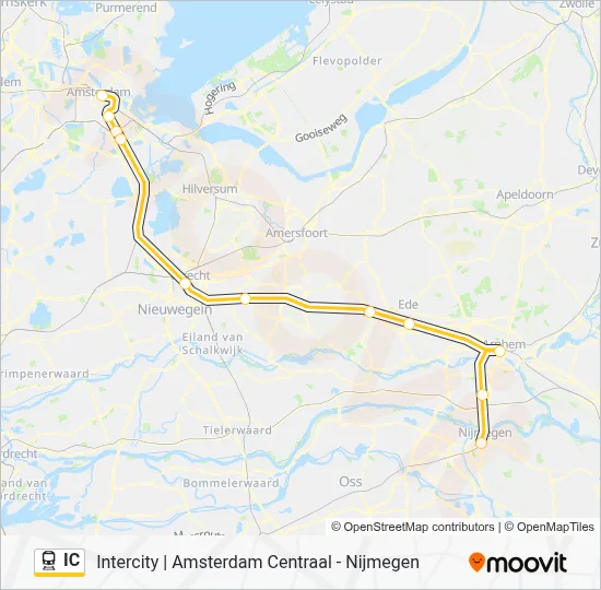 IC Train Line Map