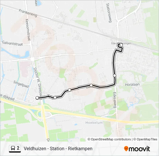 2 Bus Line Map