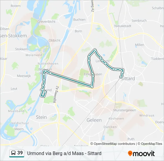39 Bus Line Map