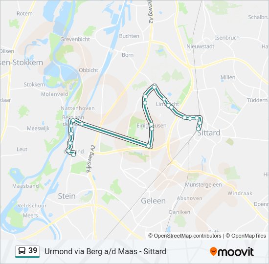 39 bus Line Map