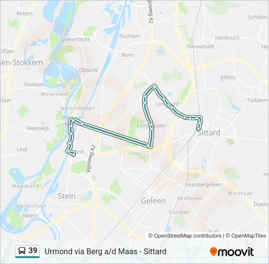 39 Bus Line Map