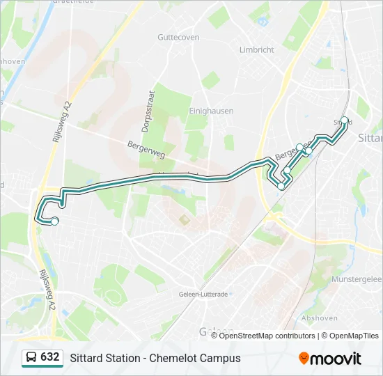 632 Bus Line Map