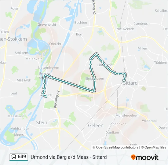 639 Bus Line Map