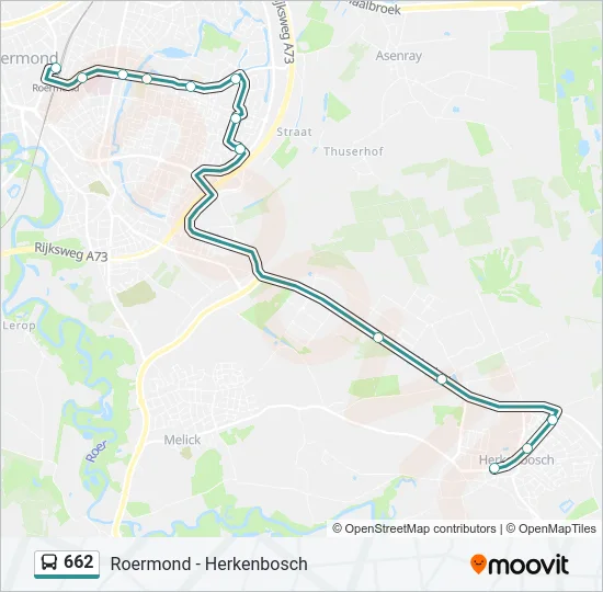 662 Bus Line Map