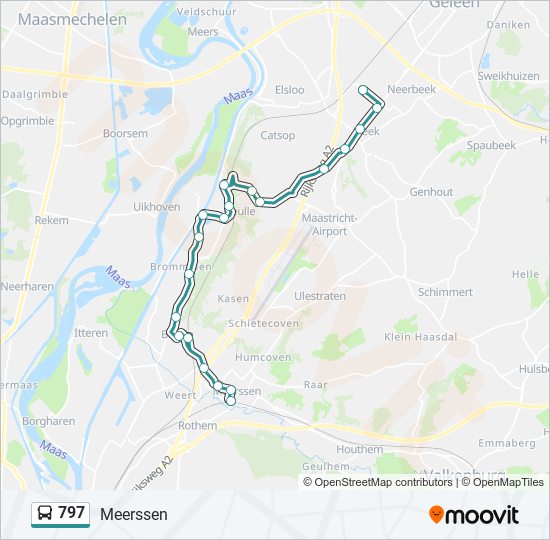 797 bus Line Map