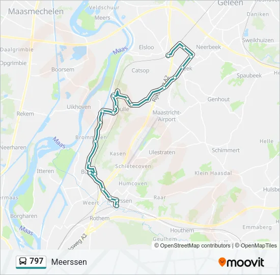 797 Bus Line Map