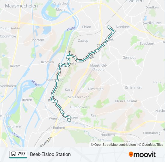 797 bus Line Map