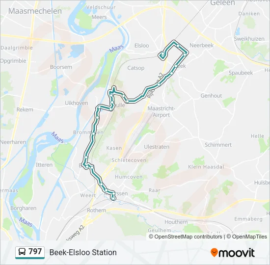 797 Bus Line Map