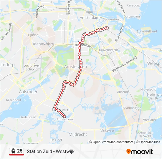 25 Light Rail Line Map