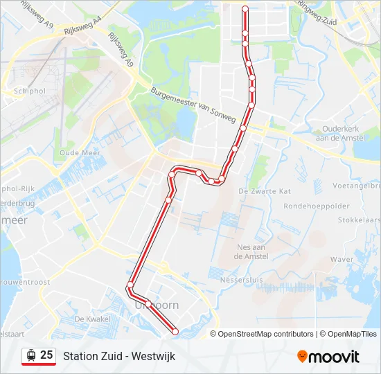 25 Light Rail Line Map