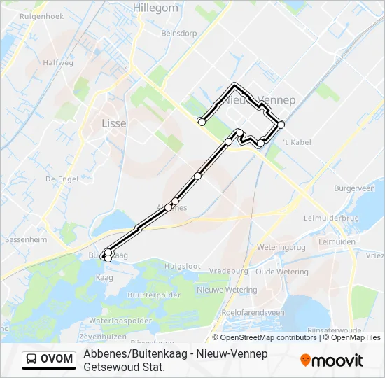 OVOM Bus Line Map