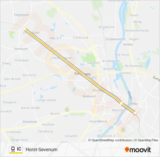 IC Train Line Map