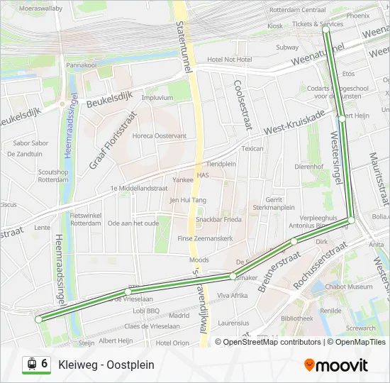 6 Light Rail Line Map