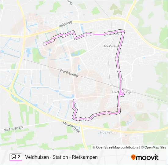 2 Bus Line Map