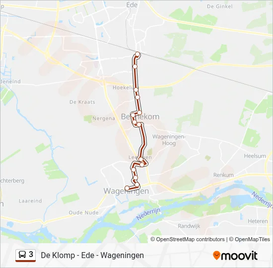 3 Bus Line Map