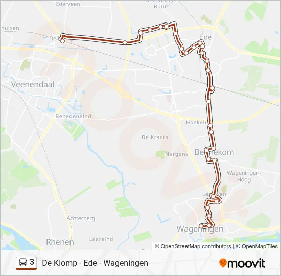 3 Bus Line Map