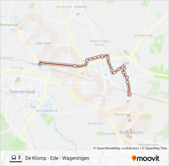 3 Bus Line Map