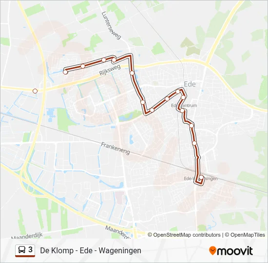 3 Bus Line Map