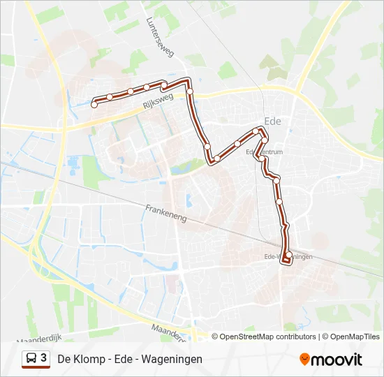 3 Bus Line Map