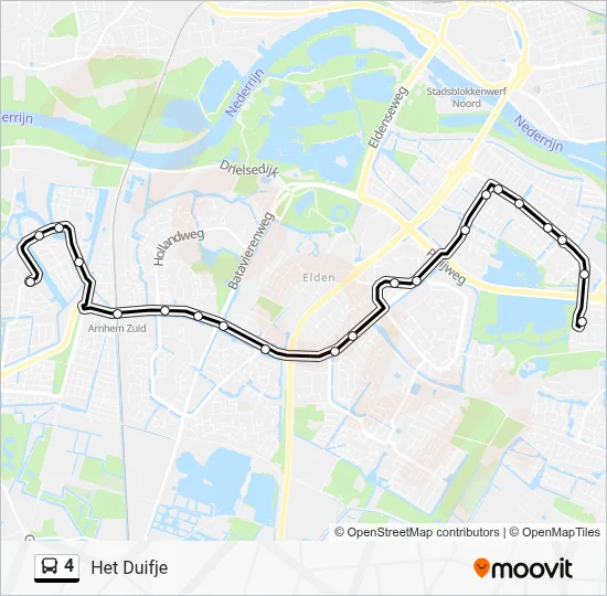 4 Bus Line Map